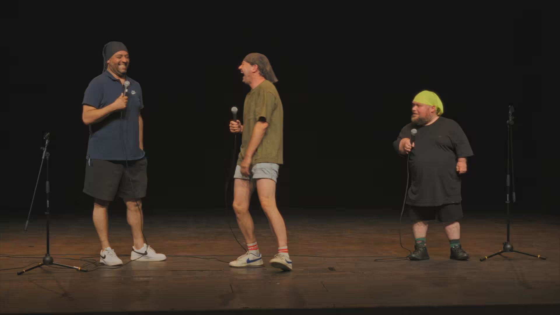 3 guys on stage, Han Solo, William Bouva and Erhan Demirci